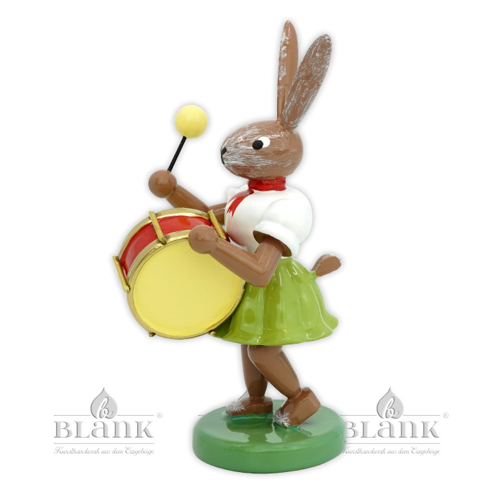 Osterhase mit Pauke, farbig