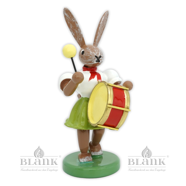 Osterhase mit Pauke, farbig