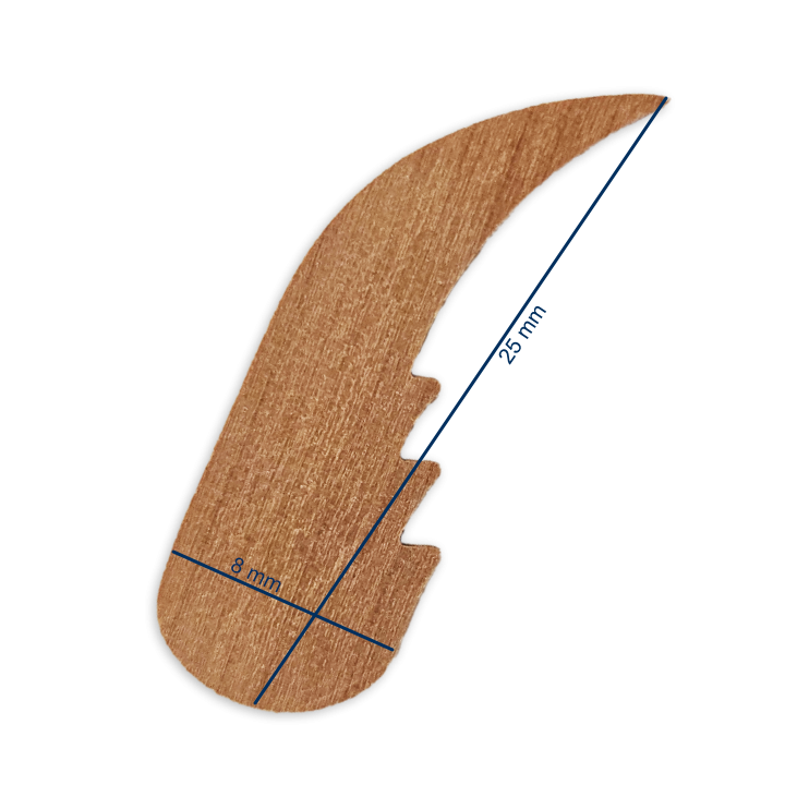 Wing for angel with short robe, natural