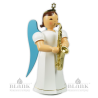 ELFM 035 Faltenlangrockengel mit Saxophon, 22 cm, farbig