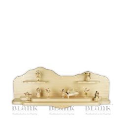 WOR 001 Wolken-Regal, Dekorationsbeispiel mit Figuren