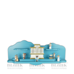 WOFR 001  Wolken-Regal, farbig - Dekorationsbeispiel mit Figuren