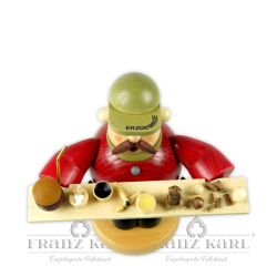 1540 Pipe Smoker Toymaker with Teddy Bear