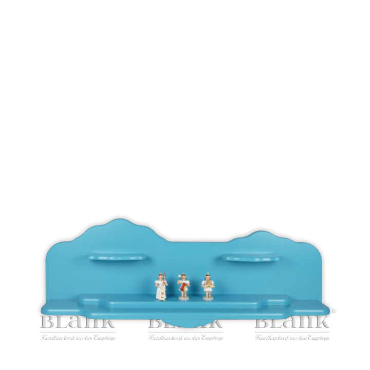 WOFR 001  Wolken-Regal, farbig - Dekorationsbeispiel mit Figuren