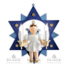 ESFM 024 E Angel in a Star with Electric Lighting,  30 cm, coloured