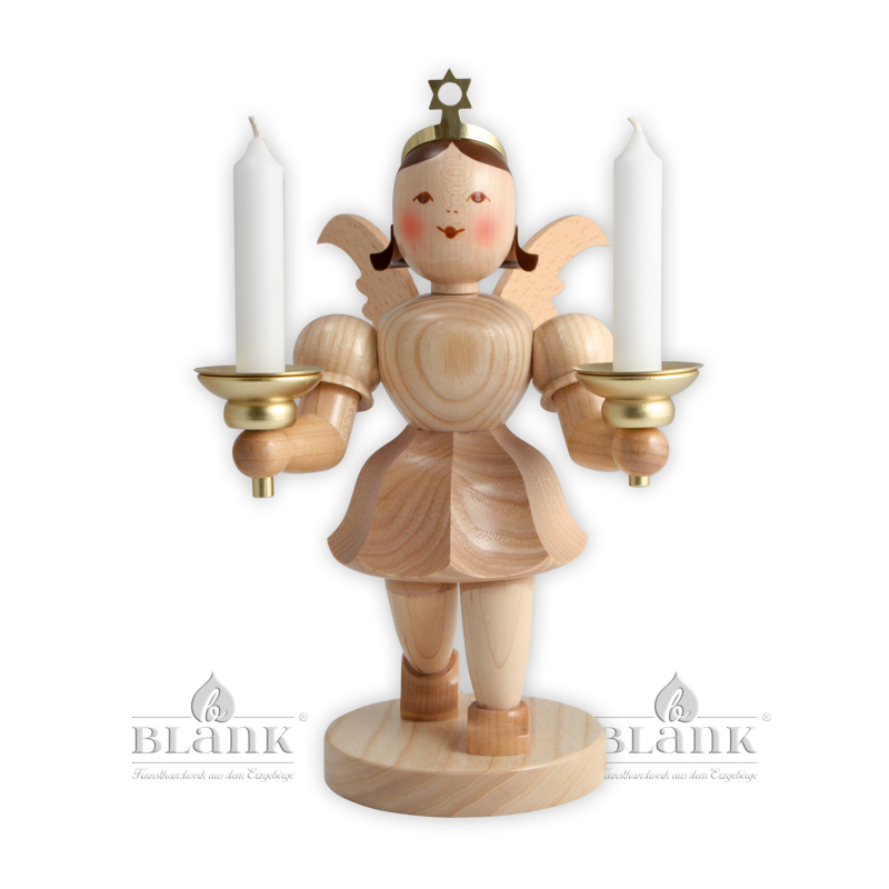 Angel with candle holder - 20 cm (7.9 inches)